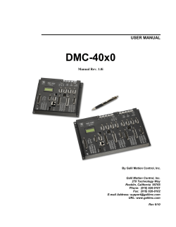 DMC-40x0 USER MANUAL Manual Rev. 1.0i