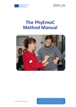 The PhyEmoC Method Manual