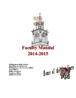 Faculty Manual 2014-2015