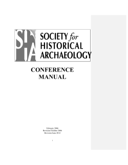 CONFERENCE MANUAL  February 2006