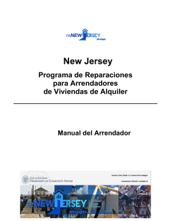 New Jersey Programa de Reparaciones para Arrendadores de Viviendas de Alquiler