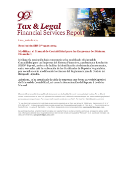 Resolución SBS Nº 3225-2014  Financiero