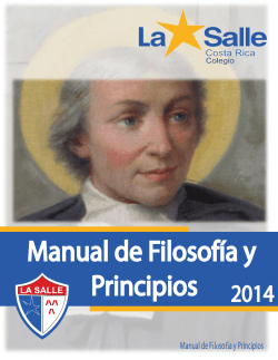 Manual de Filosofía y Principios 2014 ilosofía y Principios