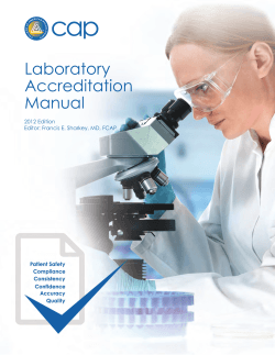 Laboratory Accreditation Manual