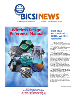 Wireless Design Reference Manual First Stop on the Road to