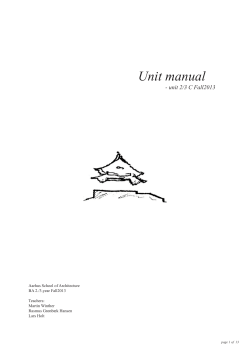 Unit manual - unit 2/3 C Fall2013