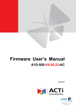 ’s  Manual Firmware  User A1D-500-