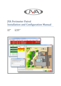 JVA Perimeter Patrol Installation and Configuration Manual Version: