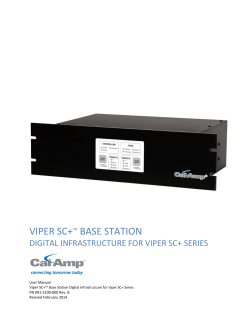 VIPER SC+ BASE STATION  DIGITAL INFRASTRUCTURE FOR VIPER SC+ SERIES