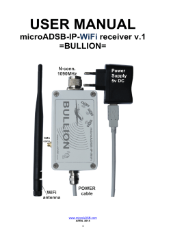 USER MANUAL microADSB-IP- receiver v.1 =BULLION=