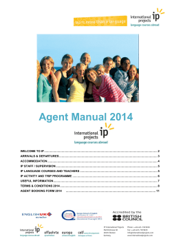 Agent Manual 2014