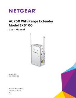 AC750 WiFi Range Extender Model  EX6100