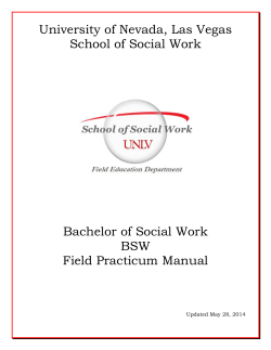 University of Nevada, Las Vegas School of Social Work