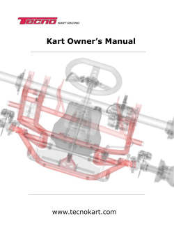 Kart Owner’s Manual www.tecnokart.com