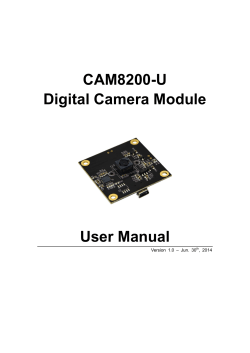 CAM8200-U Digital Camera Module User Manual