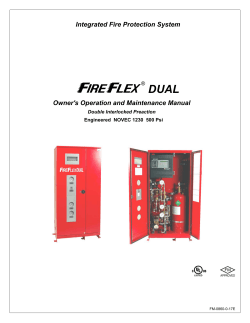 DUAL Integrated Fire Protection System Owner's Operation and Maintenance Manual