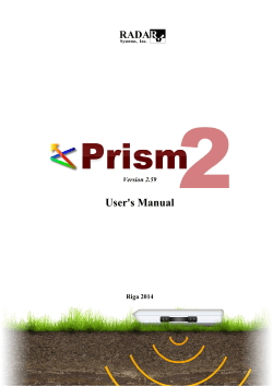 User's Manual  Riga 2014 Version 2.59