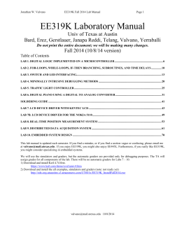 EE319K Laboratory Manual