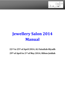 Jewellery Salon 2014 Manual  22