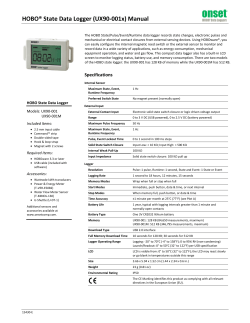 HOBO® State Data Logger (UX90-001x) Manual