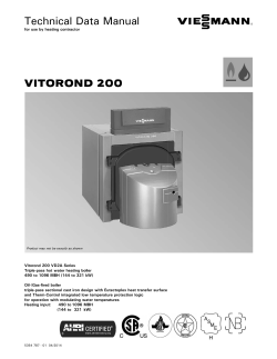Technical Data Manual VITOROND 200