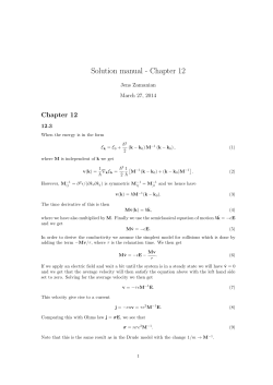 Solution manual - Chapter 12 Chapter 12 Jens Zamanian March 27, 2014
