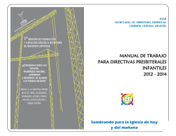 MANUAL DE TRABAJO PARA DIRECTIVAS PRESBITERALES INFANTILES 2012 - 2014