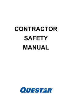 CONTRACTOR SAFETY MANUAL