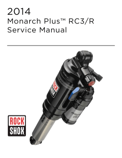 2014 Monarch Plus™ RC3/R Service Manual