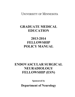GRADUATE MEDICAL EDUCATION 2013-2014