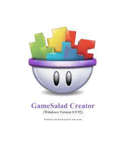 GameSalad Creator (Windows Version 0.9.92)