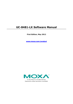 UC-8481-LX Software Manual  First Edition, May 2012 www.moxa.com/product