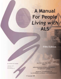 A Manual For People ALS Living with