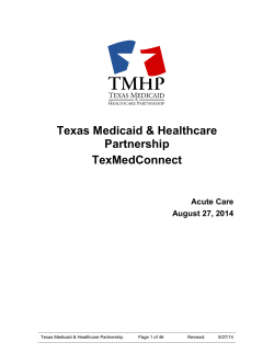 Texas Medicaid &amp; Healthcare Partnership TexMedConnect