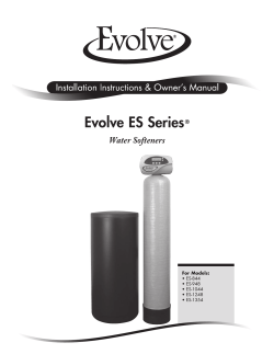 Evolve ES Series  Water Softeners ®
