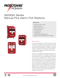 SG/SGX Series Manual Fire Alarm Pull Stations Features