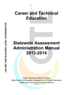Career and Technical Education Statewide Assessment