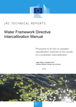 Water Framework Directive Intercalibration Manual