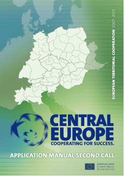 CENTRAL EUROPE Application Manual 2 call 1