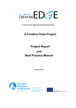 A Creative Hubs Project Project Report and