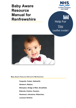 Baby Aware Resource Manual for Renfrewshire