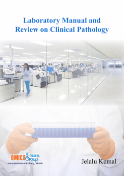 Laboratory Manual and Review on Clinical Pathology Jelalu Kemal www.esciencecentral.org/ebooks