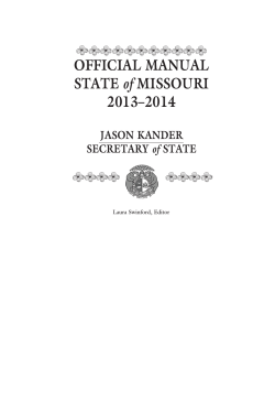 OFFICIAL MANUAL of 2013–2014 JASON KANDER