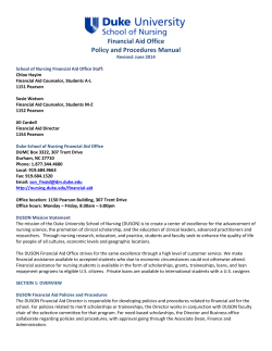 Financial Aid Office Policy and Procedures Manual