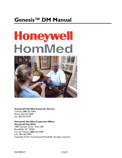 Genesis™ DM Manual