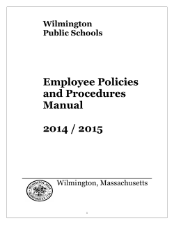 Employee Policies and Procedures Manual