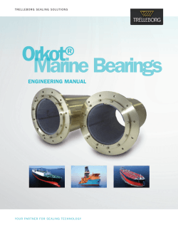Orkot® Marine Bearings  ENGINEERING MANUAL
