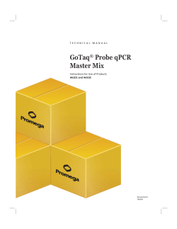 GoTaq Probe qPCR Master Mix ®
