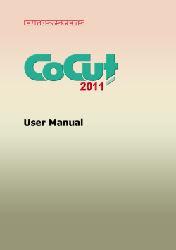 CoCut Standard 2011 Manual