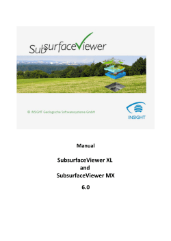 SubsurfaceViewer XL and SubsurfaceViewer MX 6.0